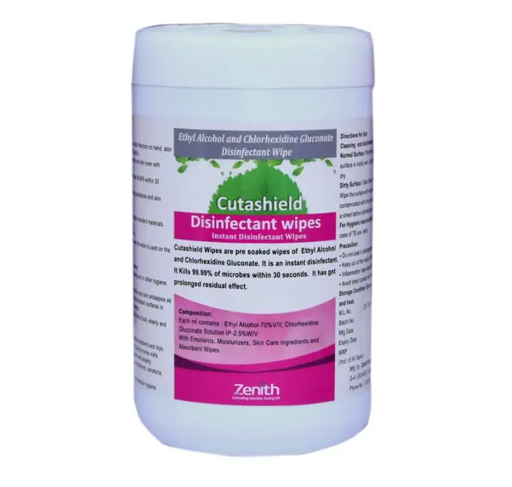 Cutashield Instant Disinfectant Wipe ( 100 Nos )