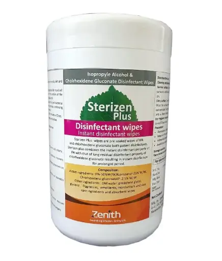 Sterizen Plus Disinfectant Wipes, (100 Nos)